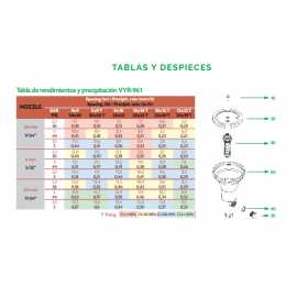 Aspersor VYR-961 POP-UP Emergente Urban 3/4" Hembra