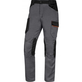 Pantalón Tergal Multibolsillos Gris/Naranja MACH2 Delta Plus